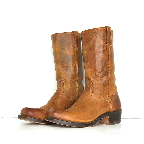 Frye Shoes - Frye Cavalry Retro Vintage Tall Square Toe Pull On Heeled Boots Women’s 9